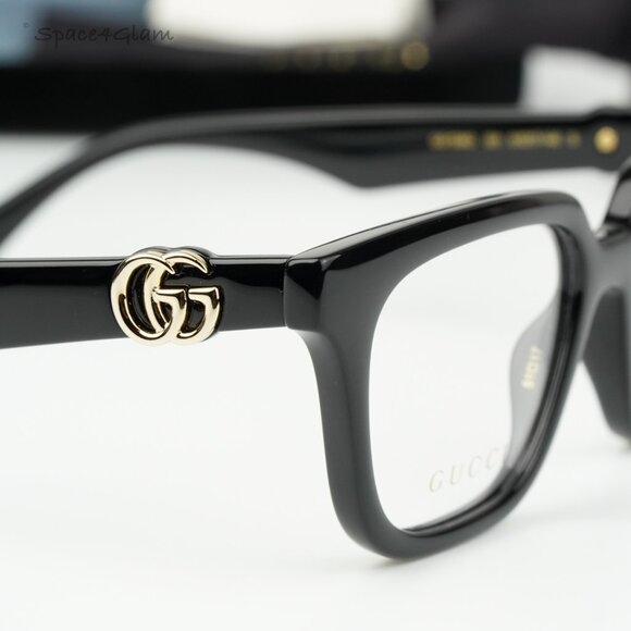 BRAND NEW Gucci GG1536O 001 Black Square Women Eyeglasses GG 1536O - Picture 7 of 11